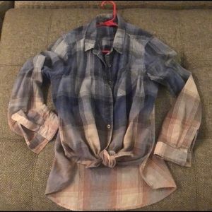 Vanilla Star Plaid Button Up